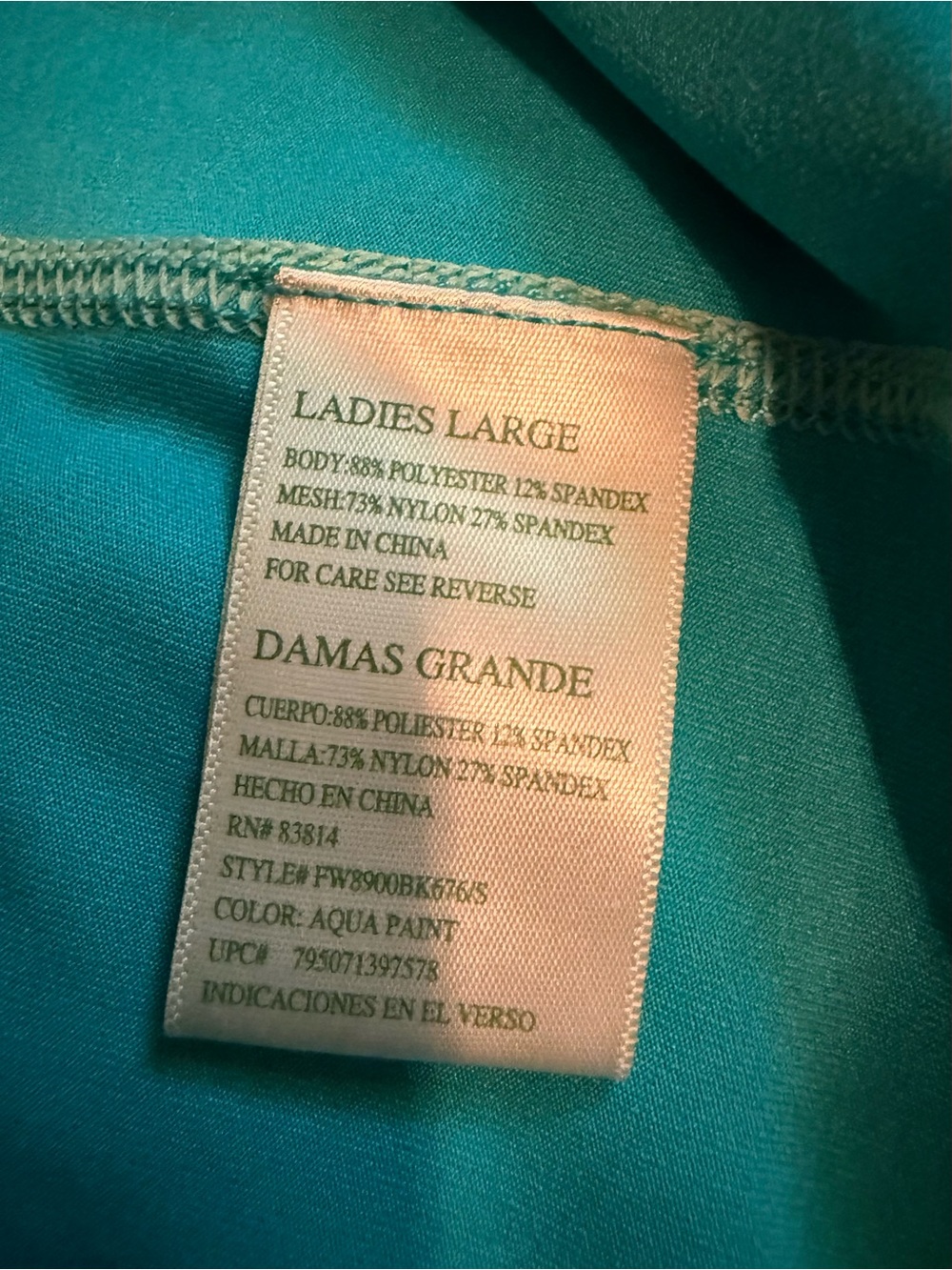 Teal Tangerine Zip up jacket size large - Picture 13 of 14